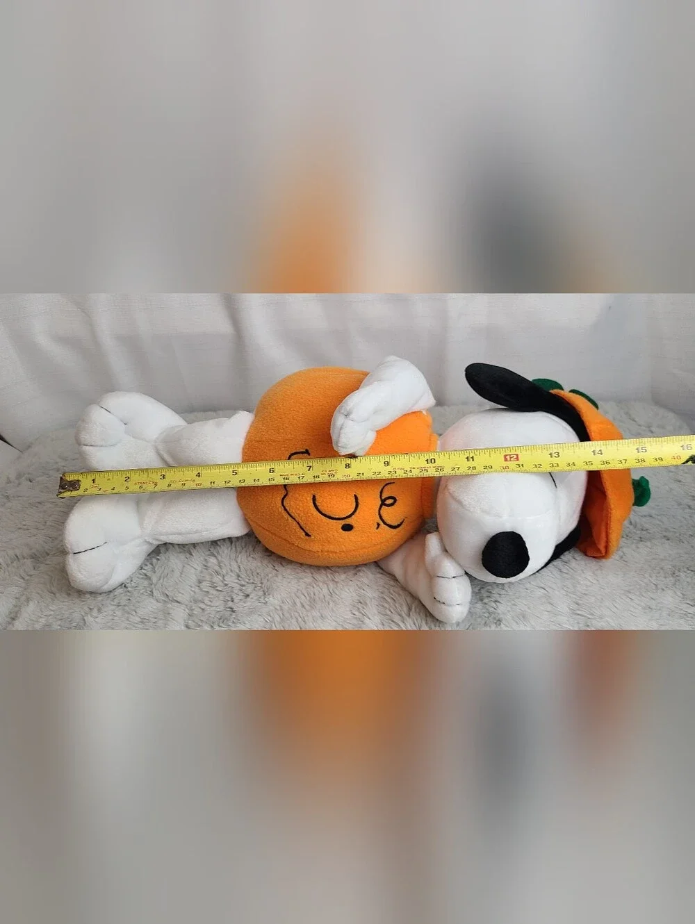 Hallmark Snoopy Pumpkin Plush Halloween Orange Peanuts 15